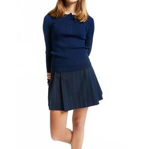 NEW INDEE today polo pullover in navy